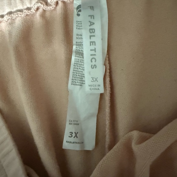 Fabletics Soft Pink Apparel - Picture 2 of 2